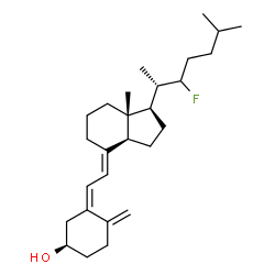 ChemSpider 2D Image | (3R,5Z,7E)-22-Fluoro-9,10-secocholesta-5,7,10-trien-3-ol | C27H43FO