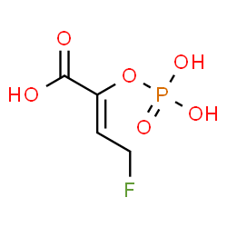 ChemSpider 2D Image | (2Z)-4-Fluoro-2-(phosphonooxy)-2-butenoic acid | C4H6FO6P