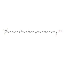 ChemSpider 2D Image | (5E,8E,11E,14E)-20,20,20-Trifluoro-5,8,11,14-icosatetraenoic acid | C20H29F3O2