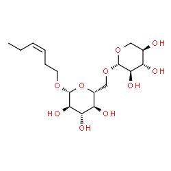 ChemSpider 2D Image | (Z)-3-Hexenyl Î²-primeveroside | C17H30O10