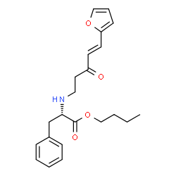 ChemSpider 2D Image | Butyl N-[(4E)-5-(2-furyl)-3-oxo-4-penten-1-yl]-L-phenylalaninate | C22H27NO4