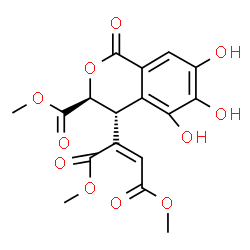 ChemSpider 2D Image | Trimethyl-3,4-dihydrochebulate | C17H16O11