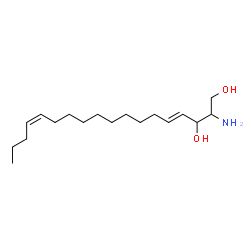 ChemSpider 2D Image | (4E,14Z)-2-Amino-4,14-octadecadiene-1,3-diol | C18H35NO2