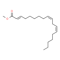 ChemSpider 2D Image | Methyl (2E,9Z,12Z)-2,9,12-octadecatrienoate | C19H32O2