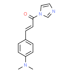 ChemSpider 2D Image | 1H-Imidazole, 1-(3-(4-(dimethylamino)phenyl)-1-oxo-2-propenyl)- | C14H15N3O