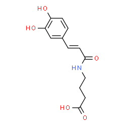 ChemSpider 2D Image | N-Caffeoyl-4-aminobutyric acid | C13H15NO5