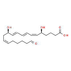 ChemSpider 2D Image | 20-Oxoleukotriene B4 | C20H30O5