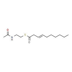 ChemSpider 2D Image | S-(2-Acetamidoethyl) (3E)-3-decenethioate | C14H25NO2S