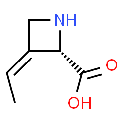 ChemSpider 2D Image | (2S,3Z)-3-Ethylidene-2-azetidinecarboxylic acid | C6H9NO2