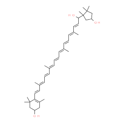 ChemSpider 2D Image | beta,kappa-Carotene-3,3',6'-triol | C40H58O3