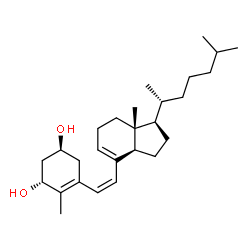 ChemSpider 2D Image | (1R,3S,6Z)-9,10-Secocholesta-5(10),6,8-triene-1,3-diol | C27H44O2