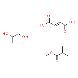 ChemSpider 2D Image | but-2-enedioic acid; methyl 2-methylprop-2-enoate; propane-1,2-diol | C12H20O8