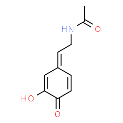 ChemSpider 2D Image | N-[(2E)-2-(3-Hydroxy-4-oxo-2,5-cyclohexadien-1-ylidene)ethyl]acetamide | C10H11NO3