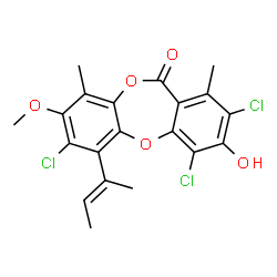 ChemSpider 2D Image | nidulin | C20H17Cl3O5