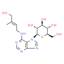 ChemSpider 2D Image | Zeatin 7-glucoside | C16H23N5O6