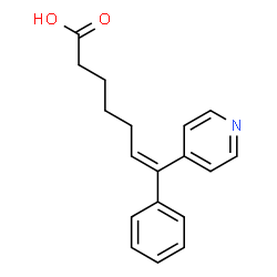 ChemSpider 2D Image | (6Z)-7-Phenyl-7-(4-pyridinyl)-6-heptenoic acid | C18H19NO2