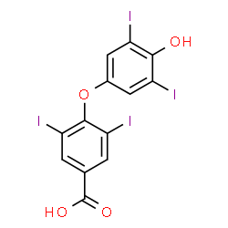 ChemSpider 2D Image | 3,3',5,5'-Tetraiodothyroformic acid | C13H6I4O4