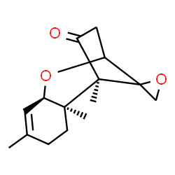 ChemSpider 2D Image | (12xi)-12,13-Epoxytrichothec-9-en-4-one | C15H20O3