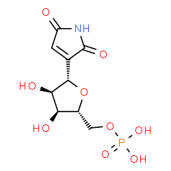 ChemSpider 2D Image | (1S)-1,4-Anhydro-1-(2,5-dioxo-2,5-dihydro-1H-pyrrol-3-yl)-5-O-phosphono-D-ribitol | C9H12NO9P