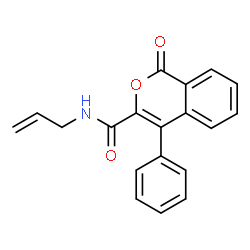 ChemSpider 2D Image | N-Allyl-1-oxo-4-phenyl-1H-isochromene-3-carboxamide | C19H15NO3
