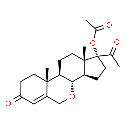 ChemSpider 2D Image | 17-alpha-Acetoxy-7-oxaprogesterone | C22H30O5