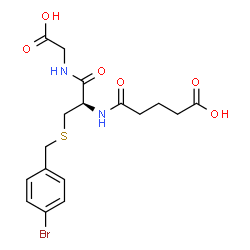 ChemSpider 2D Image | S-(4-Bromobenzyl)-N-(4-carboxybutanoyl)-L-cysteinylglycine | C17H21BrN2O6S