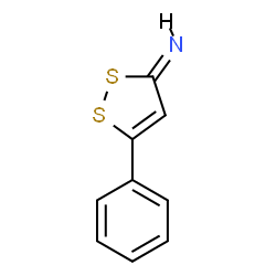 ChemSpider 2D Image | (3Z)-5-Phenyl-3H-1,2-dithiol-3-imine | C9H7NS2