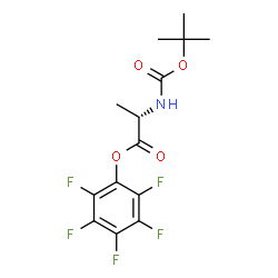 ChemSpider 2D Image | Pentafluorophenyl N-{[(2-methyl-2-propanyl)oxy]carbonyl}-L-alaninate | C14H14F5NO4