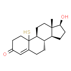 ChemSpider 2D Image | (10xi,17beta)-17-Hydroxy-10-sulfanylestr-4-en-3-one | C18H26O2S