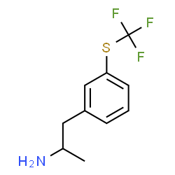 ChemSpider 2D Image | 1-{3-[(Trifluoromethyl)sulfanyl]phenyl}-2-propanamine | C10H12F3NS