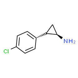 ChemSpider 2D Image | (1R,2R)-2-(4-Chlorophenyl)cyclopropanamine | C9H10ClN