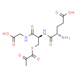ChemSpider 2D Image | L-alpha-Glutamyl-S-pyruvoyl-L-cysteinylglycine | C13H19N3O8S