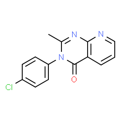 ChemSpider 2D Image | 3-(4-Chlorophenyl)-2-methylpyrido[2,3-d]pyrimidin-4(3H)-one | C14H10ClN3O