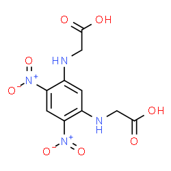 ChemSpider 2D Image | 2,2'-[(4,6-Dinitro-1,3-phenylene)diimino]diacetic acid | C10H10N4O8