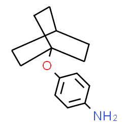 ChemSpider 2D Image | 4-(Bicyclo[2.2.2]oct-1-yloxy)aniline | C14H19NO