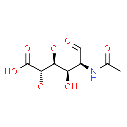 ChemSpider 2D Image | N-ACETYL-D-MANNOSAMINURONIC ACID | C8H13NO7