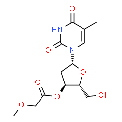 ChemSpider 2D Image | 3'-O-(Methoxyacetyl)thymidine | C13H18N2O7