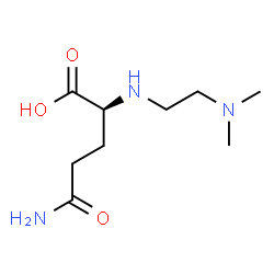 ChemSpider 2D Image | N~2~-[2-(Dimethylamino)ethyl]-L-glutamine | C9H19N3O3
