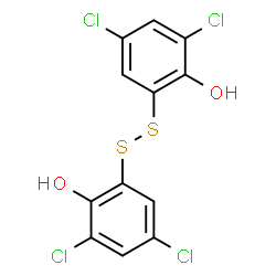ChemSpider 2D Image | 2,2'-Disulfanediylbis(4,6-dichlorophenol) | C12H6Cl4O2S2