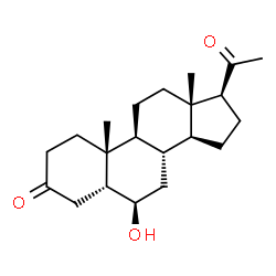 ChemSpider 2D Image | 6beta-Hydroxy-5beta-pregnane-3,20-dione | C21H32O3