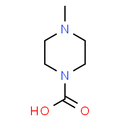 ChemSpider 2D Image | 4-Methyl-1-piperazinecarboxylic acid | C6H12N2O2