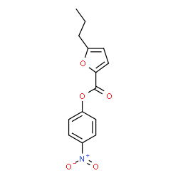 ChemSpider 2D Image | 4-Nitrophenyl 5-propyl-2-furoate | C14H13NO5