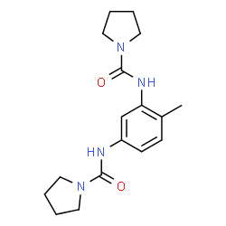ChemSpider 2D Image | N,N'-(4-Methyl-1,3-phenylene)dipyrrolidine-1-carboxamide | C17H24N4O2