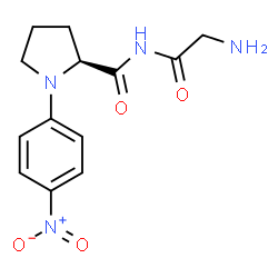ChemSpider 2D Image | N-(Aminoacetyl)-1-(4-nitrophenyl)-L-prolinamide | C13H16N4O4