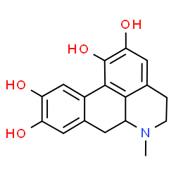 ChemSpider 2D Image | 6-Methyl-5,6,6a,7-tetrahydro-4H-dibenzo[de,g]quinoline-1,2,9,10-tetrol | C17H17NO4