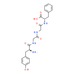 ChemSpider 2D Image | L-Tyrosylglycylglycyl-L-phenylalanine | C22H26N4O6