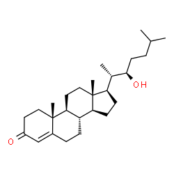 ChemSpider 2D Image | (22R)-22-Hydroxycholest-4-en-3-one | C27H44O2