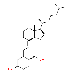 ChemSpider 2D Image | (3R,5Z,7E,10R)-9,10-Secocholesta-5,7-diene-3,19-diol | C27H46O2