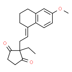 ChemSpider 2D Image | 13-ethyl-3-methoxy-8,14-secogona-1,3,5(10),9(11)-tetraene-14,17-dione | C20H24O3