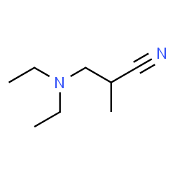 ChemSpider 2D Image | 3-(Diethylamino)-2-methylpropanenitrile | C8H16N2